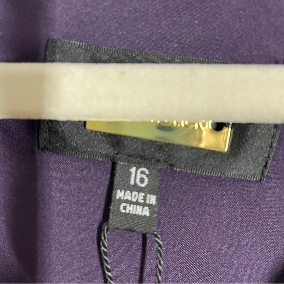 NEW Alexia Admor Dark Blue Heart Pattern Short Sleeve Plus Size Midi Dress 16 - Picture 4 of 8